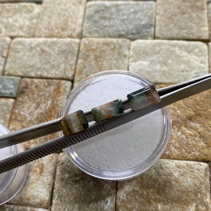 TOURMALINE NATURAL GEMSTONES x 3 : JAGODA MINE, MKUSHI, ZAMBIA. 4.55Ct MFG5470