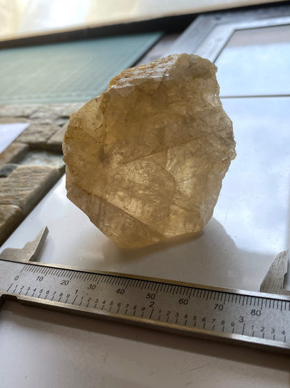 SELENITE WITH FLUORITE [UNUSUAL] : CUEVA DE LOS CRISTALES : CHIHUAHUA, MEXICO 217g MF5161