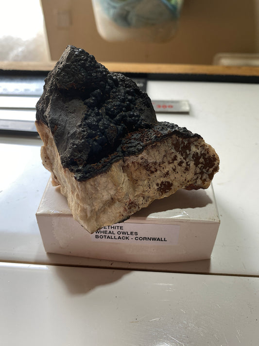 GOETHITE : WHEAL OWLES, BOTALLACK, CORNWALL, ENGLAND  186g MF5163
