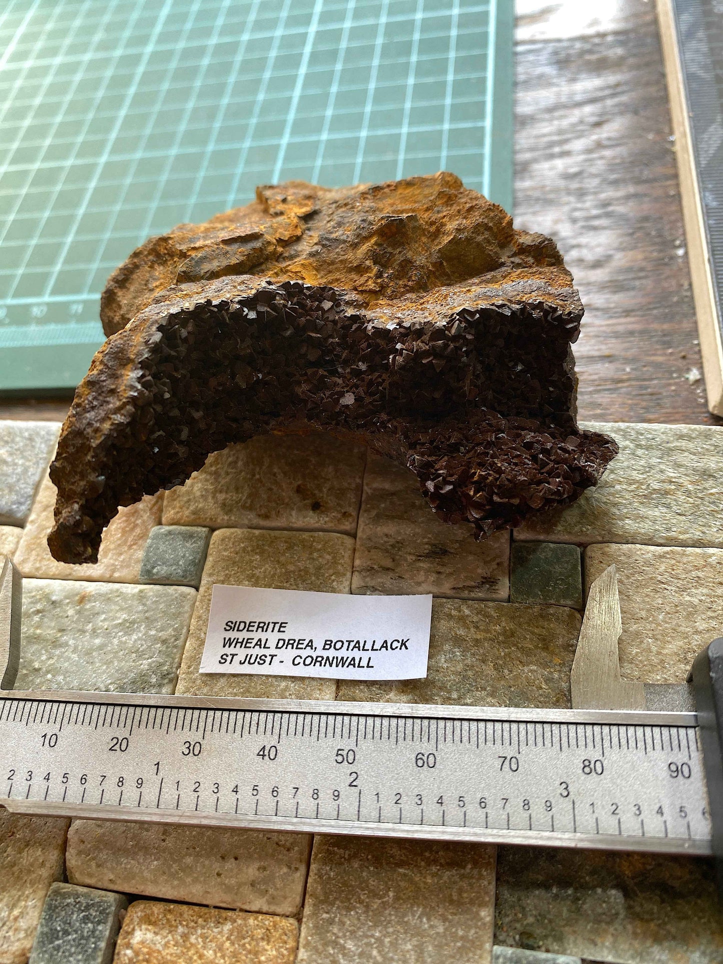 SIDERITE : WHEAL DREA, BOTALLACK, ST JUST, CORNWALL 205g MF5164