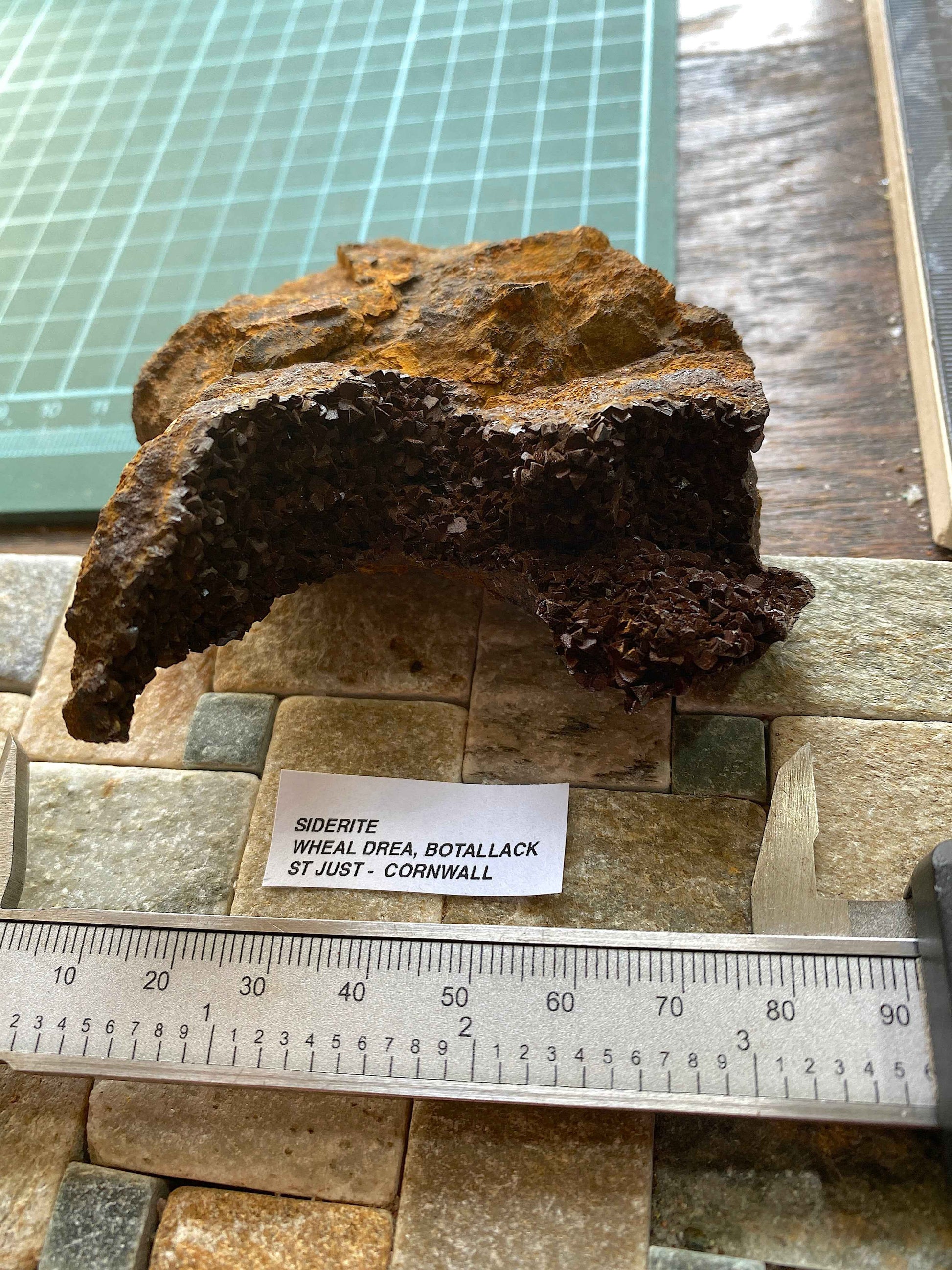 SIDERITE : WHEAL DREA, BOTALLACK, ST JUST, CORNWALL 205g MF5164