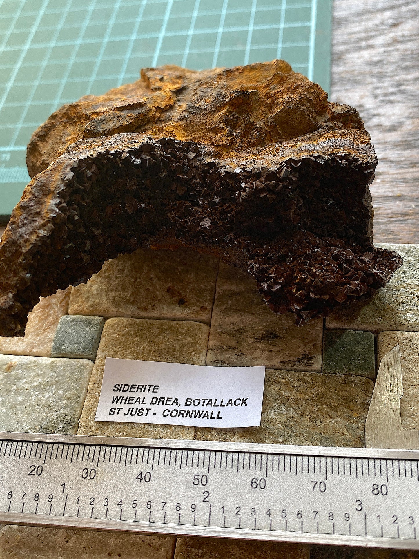 SIDERITE : WHEAL DREA, BOTALLACK, ST JUST, CORNWALL 205g MF5164