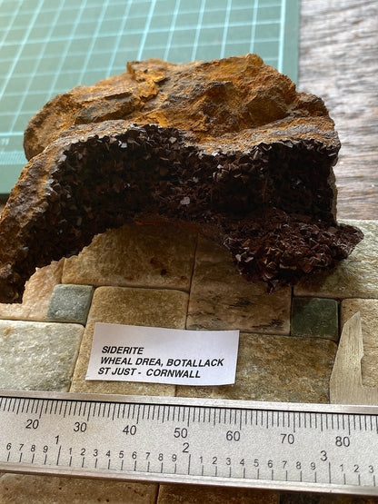 SIDERITE : WHEAL DREA, BOTALLACK, ST JUST, CORNWALL 205g MF5164