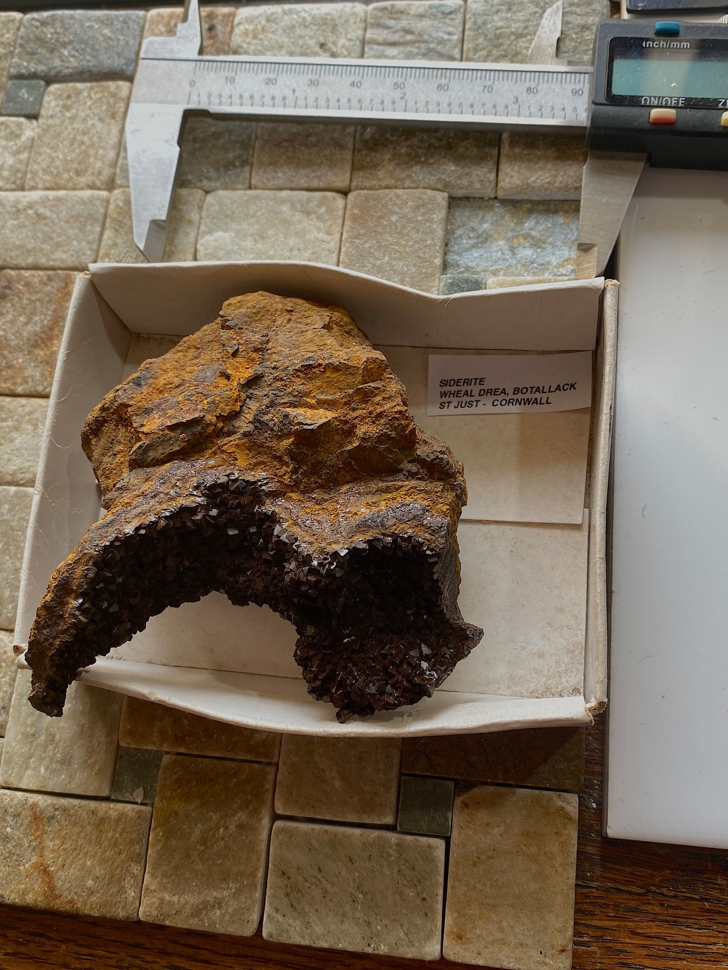 SIDERITE : WHEAL DREA, BOTALLACK, ST JUST, CORNWALL 205g MF5164