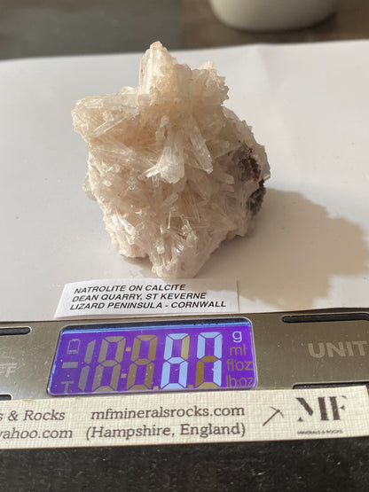 NATROLITE : DEAN QUARRY, ST KEVERNE, THE LIZARD PENINSULA, CORNWALL 67g MF5165