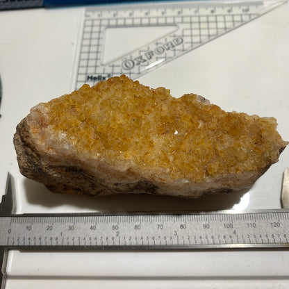CITRINE QUARTZ CRYSTAL ASSEMBLAGE RARE SPECIMEN FROM MANSA, ZAMBIA 261g MF4523