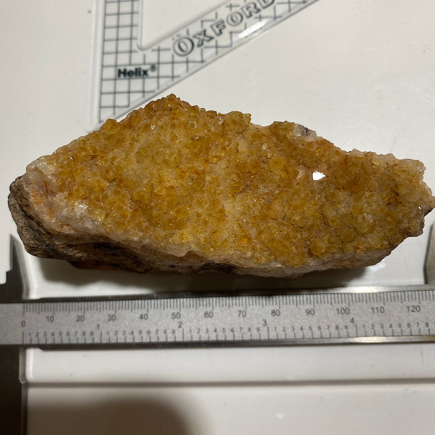 CITRINE QUARTZ CRYSTAL ASSEMBLAGE RARE SPECIMEN FROM MANSA, ZAMBIA 261g MF4523