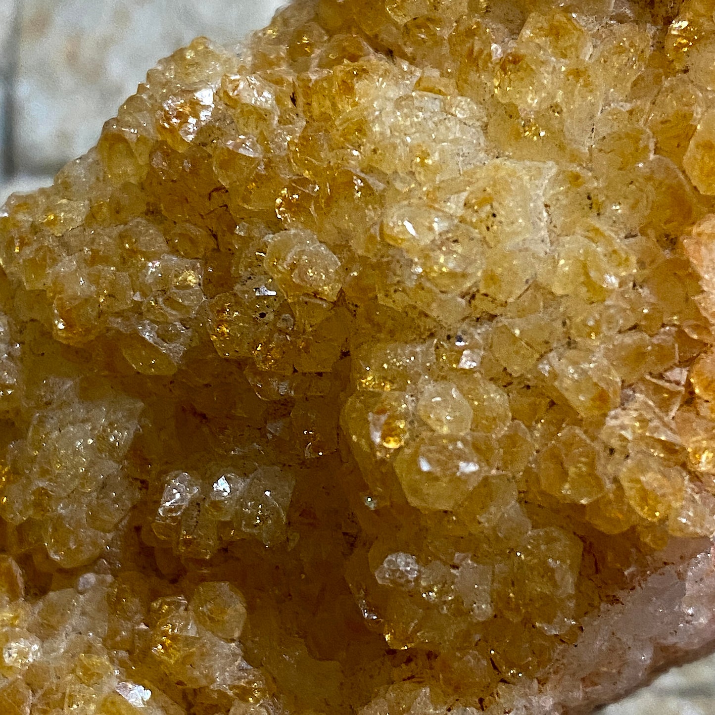 CITRINE QUARTZ CRYSTAL ASSEMBLAGE RARE SPECIMEN FROM MANSA, ZAMBIA 261g MF4523