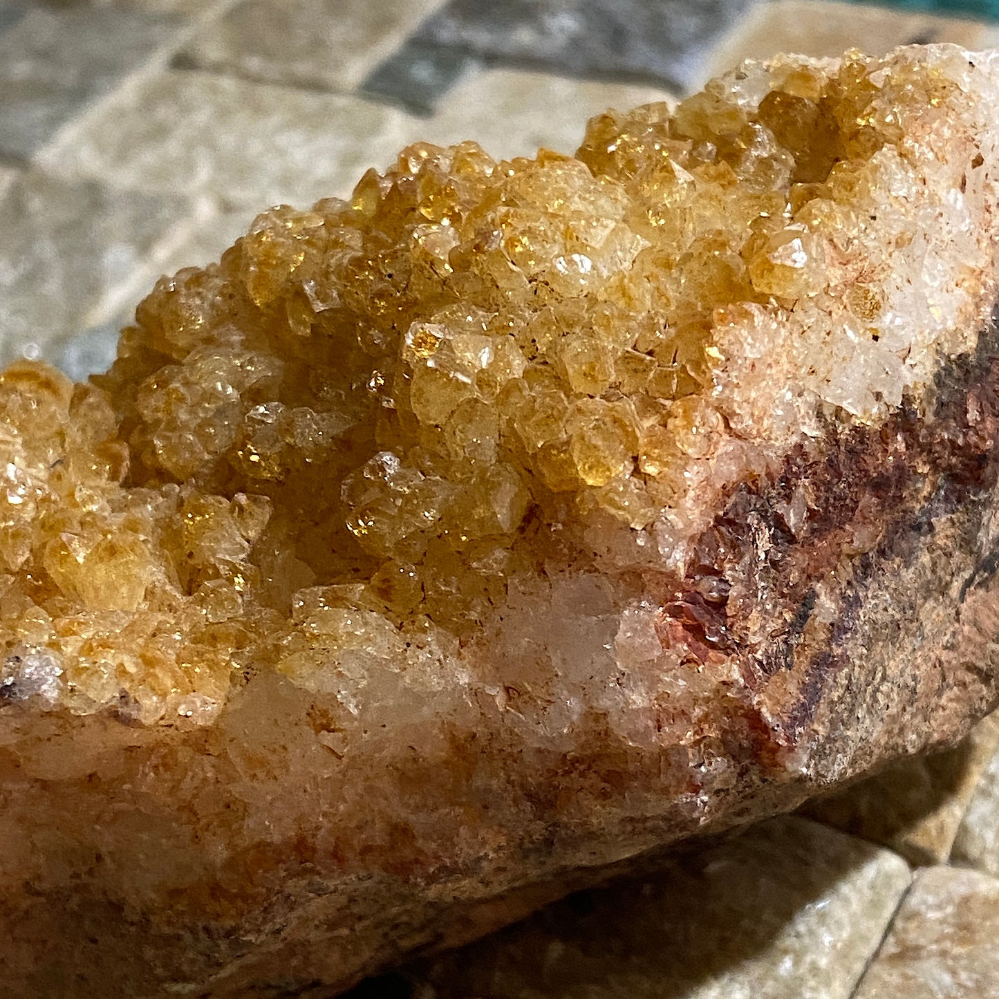 CITRINE QUARTZ CRYSTAL ASSEMBLAGE RARE SPECIMEN FROM MANSA, ZAMBIA 261g MF4523