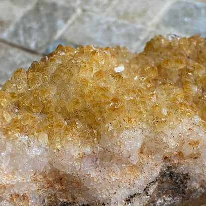 CITRINE QUARTZ CRYSTAL ASSEMBLAGE RARE SPECIMEN FROM MANSA, ZAMBIA 261g MF4523