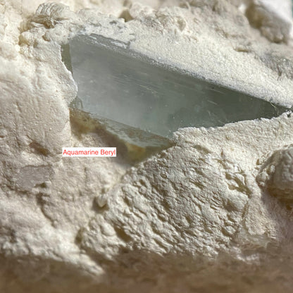 ALBITE/MICA WITH TRACES AQUAMARINE & TOURMALINE ETC : SHENGUS, ROUNDU DISTRICT, GILGIT-BALTISTAN.PAKISTAN