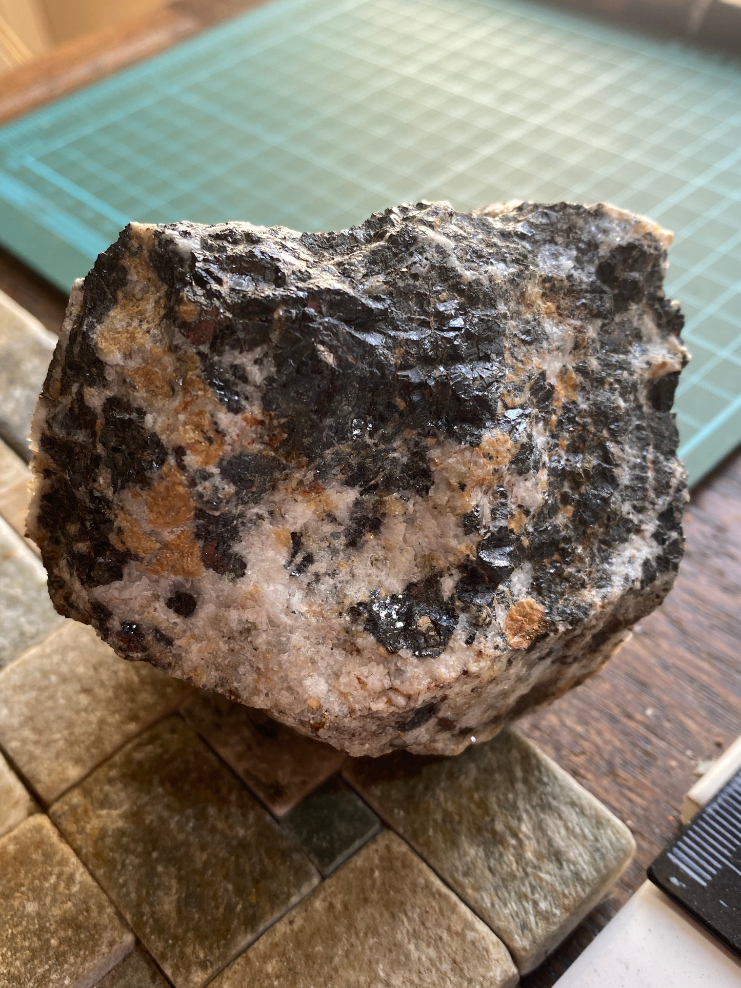 SPHALERITE WITH ANKERITE : NO 3 SHAFT, TREWETHEN MINE, ST KEW, CORNWALL 461g MF5168