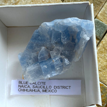 BLUE CALCITE - NAICA, SAUCILLO DISTRICT, CHIHUAHUA, MEXICO