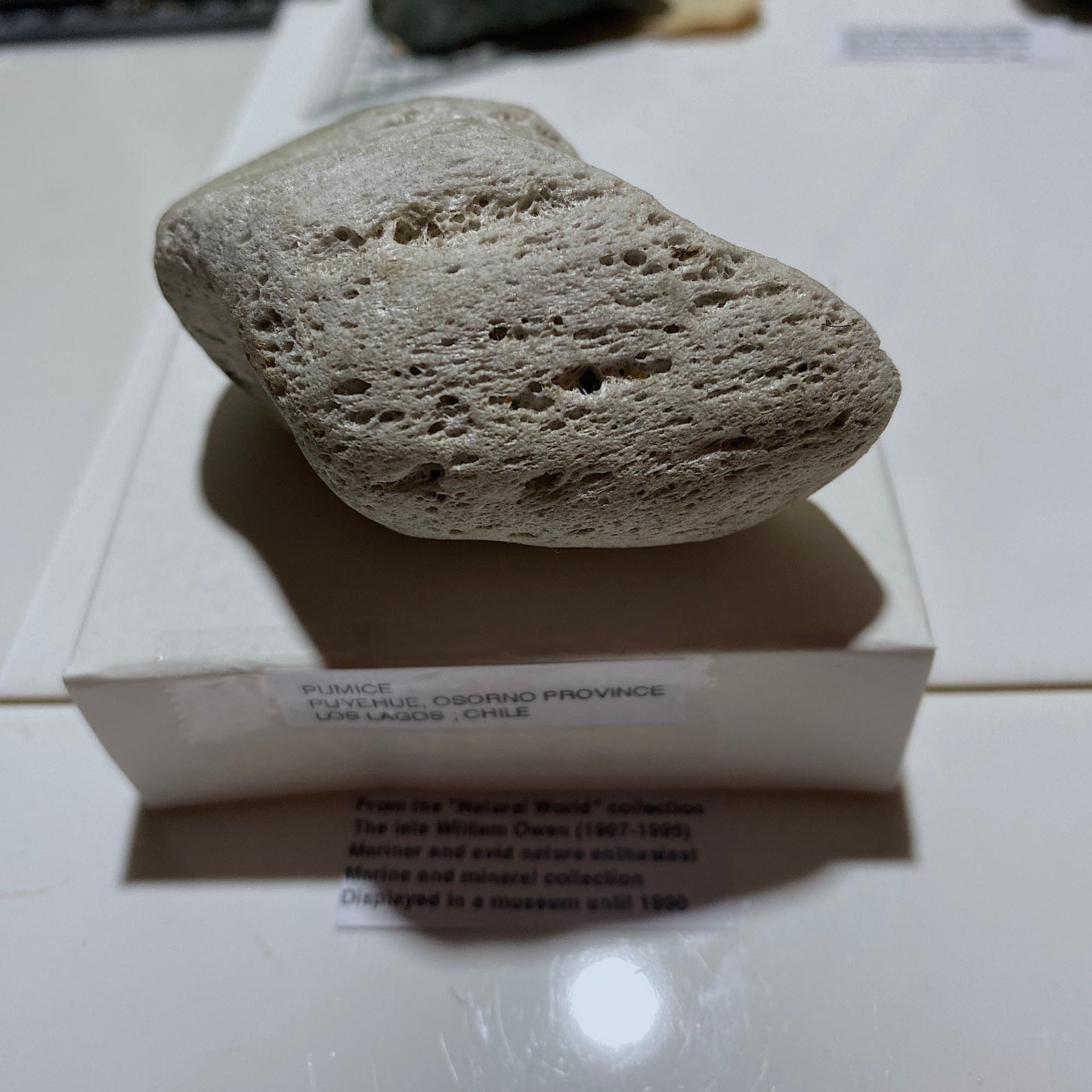 PUMICE VOLCANIC EJECTA : PUYEHUE, OSORNO, LOS LAGOS, CHILE 29g MF4528