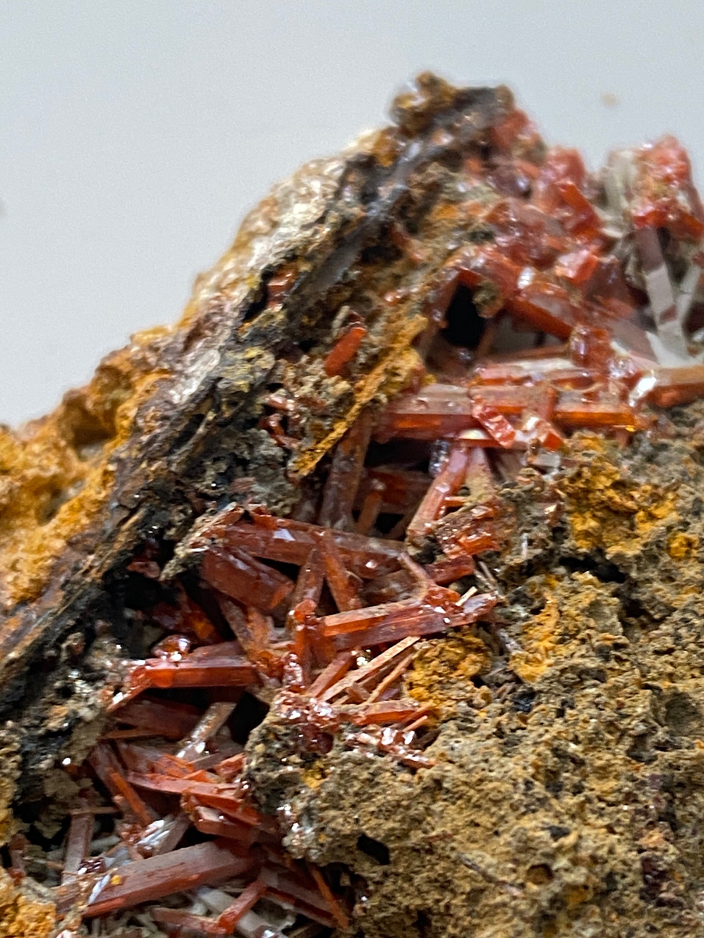 CROCOITE : ADELAIDE MINE, TASMANIA, AUSTRALIA. 37g. MF5172