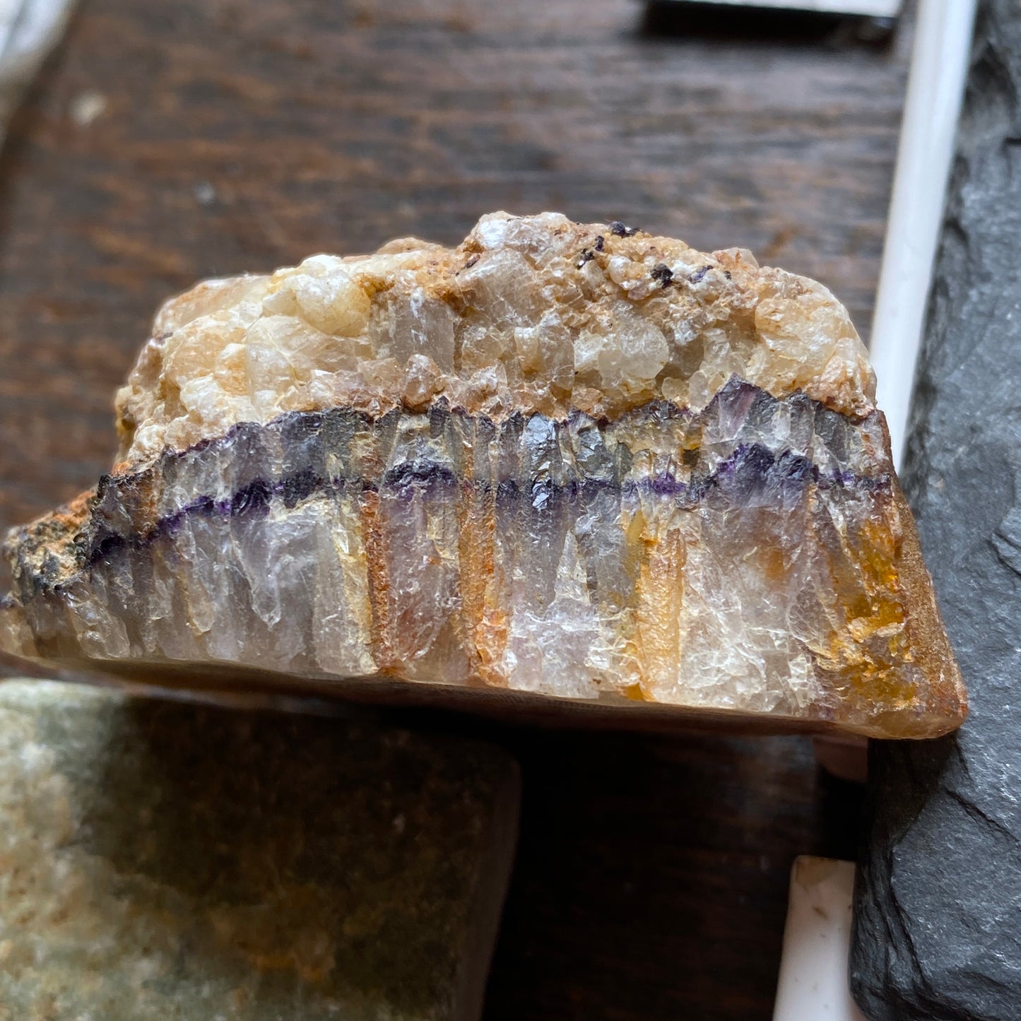 BLUE JOHN FLUORITE - CASTLETON, DERBYSHIRE, ENGLAND 65g MF1953