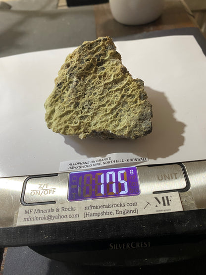ALLOPHANE : HAWKSWOOD MINE, NORTH HILL, CORNWALL  175g MF5173
