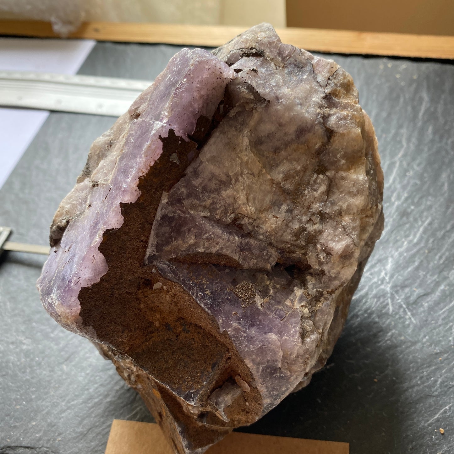 FLUORITE - FRAZER'S HUSH MINE, COUNTY DURHAM, ENGLAND SUBSTANTIAL 1804g MF1955