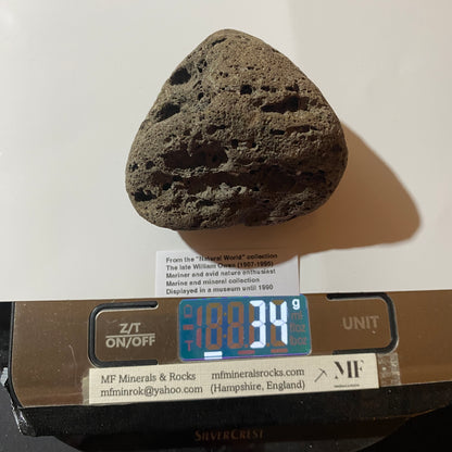 PUMICE VOLCANIC EJECTA : ISCHIA ISLAND, NAPLES, ITALY. 34g MF4530