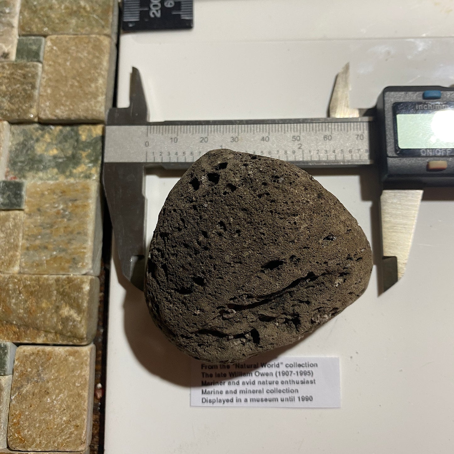 PUMICE VOLCANIC EJECTA : ISCHIA ISLAND, NAPLES, ITALY. 34g MF4530
