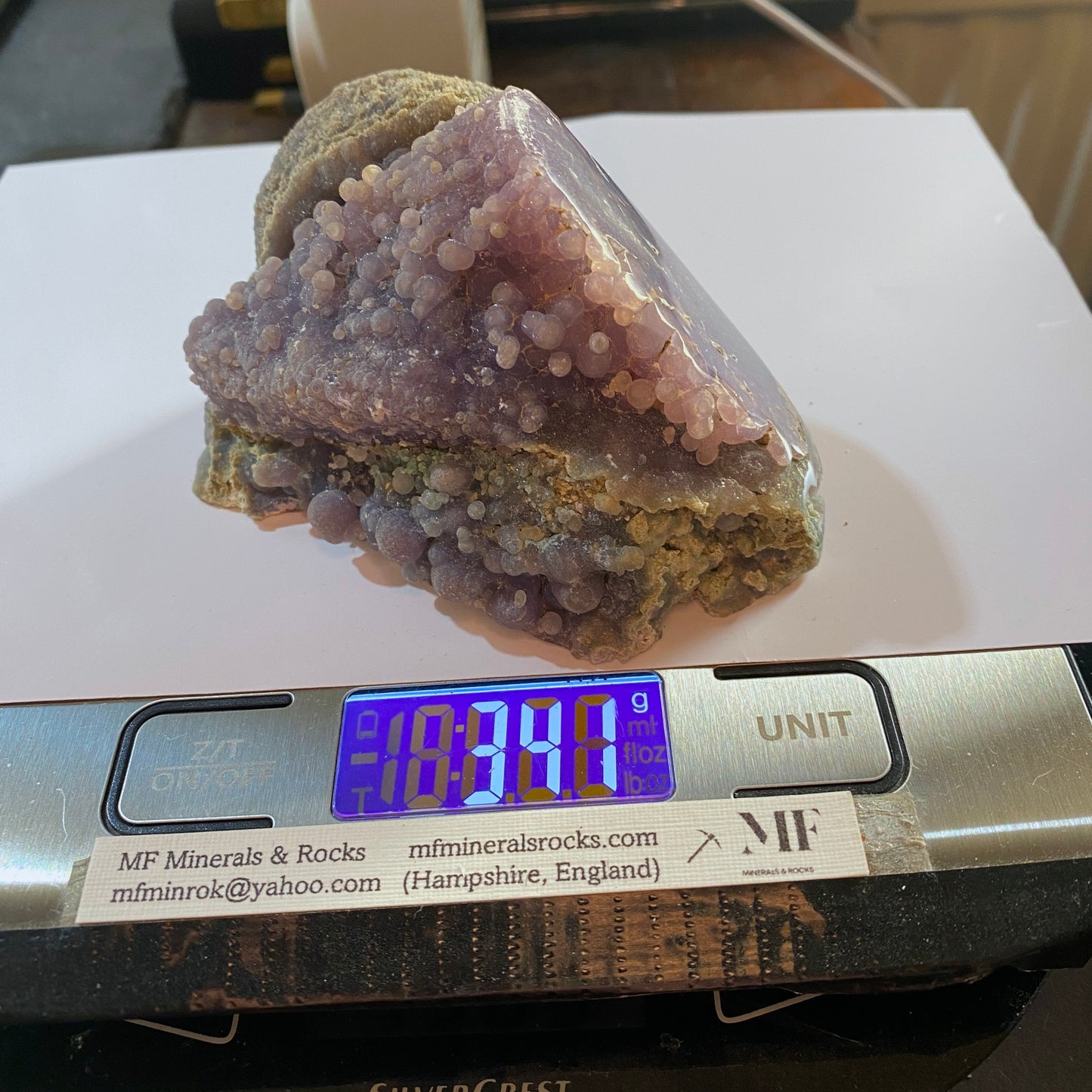 "GRAPE" AGATE : MAMAJU, WEST SULAWESI PROVINCE, INDONESIA 341g MF4531