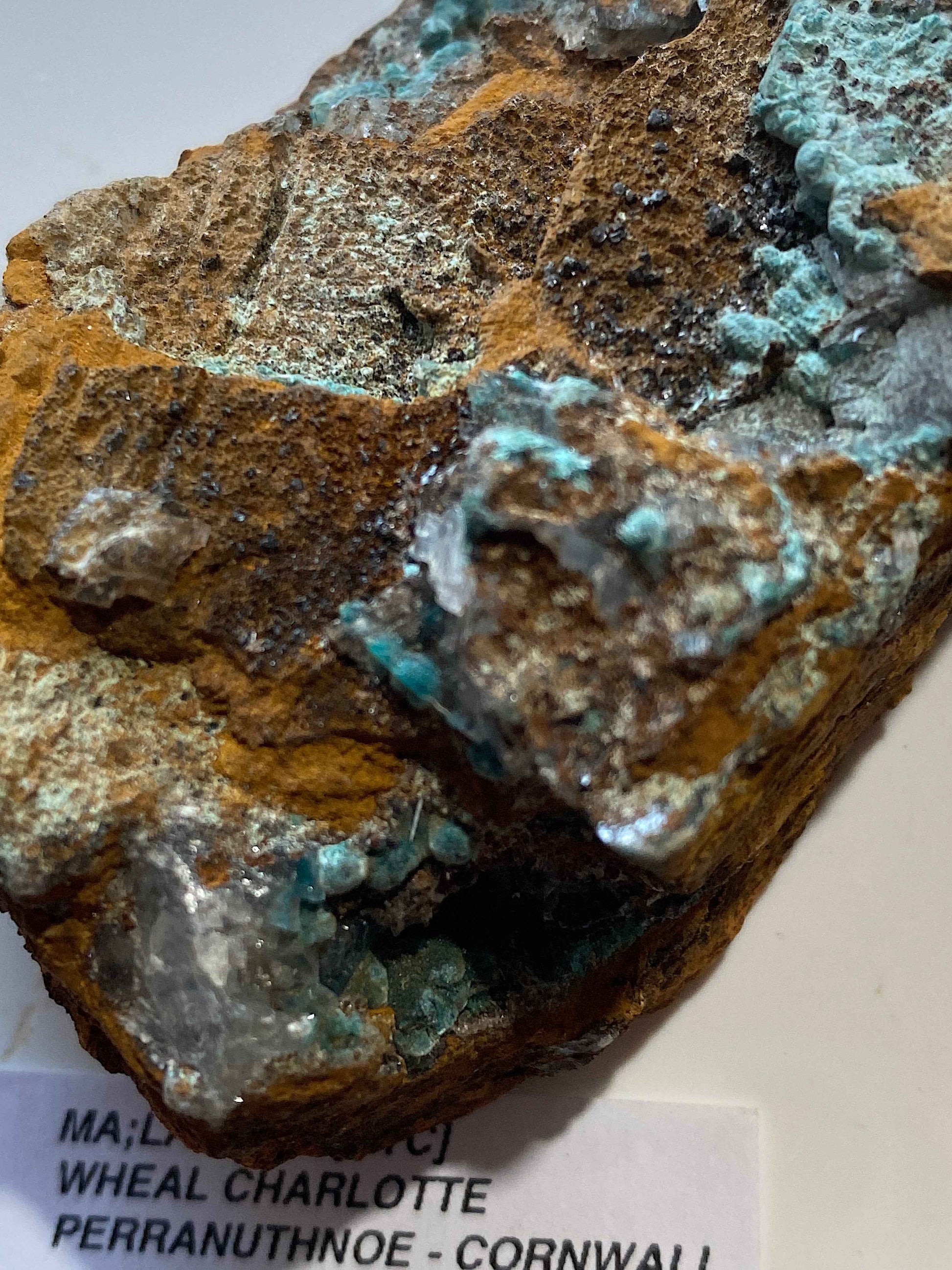 MALACHITE [ETC] : WHEAL CHARLOTTE (TRENOW CONSOLS), CORNWALL 103g MF5175
