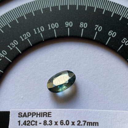 SAPPHIRE CORUNDUM GEMSTONE - TASMANIA, AUSTRALIA 1.42Ct. MFG2251