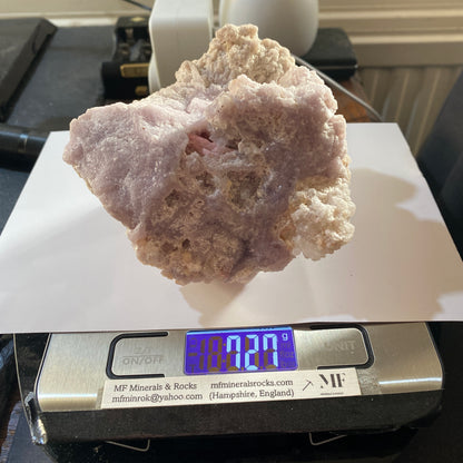 ELBAITE/QUARTZ/MICROCLINE ETC INTRIGUING SPECIMEN : PYINGYI TAUNG, MYANMAR 727g MF4532