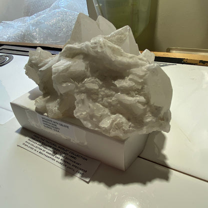 WITHERITE WITH CALCITE : MINERVA MINE, HARDIN COUNTY, ILLINOIS, U.S.A. 959g MF4533