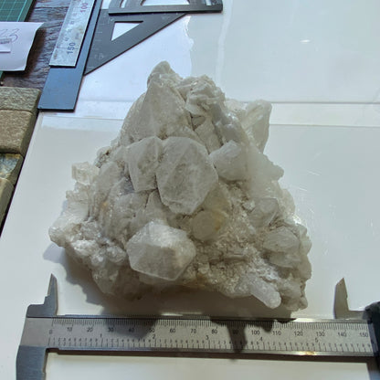 WITHERITE WITH CALCITE : MINERVA MINE, HARDIN COUNTY, ILLINOIS, U.S.A. 959g MF4533