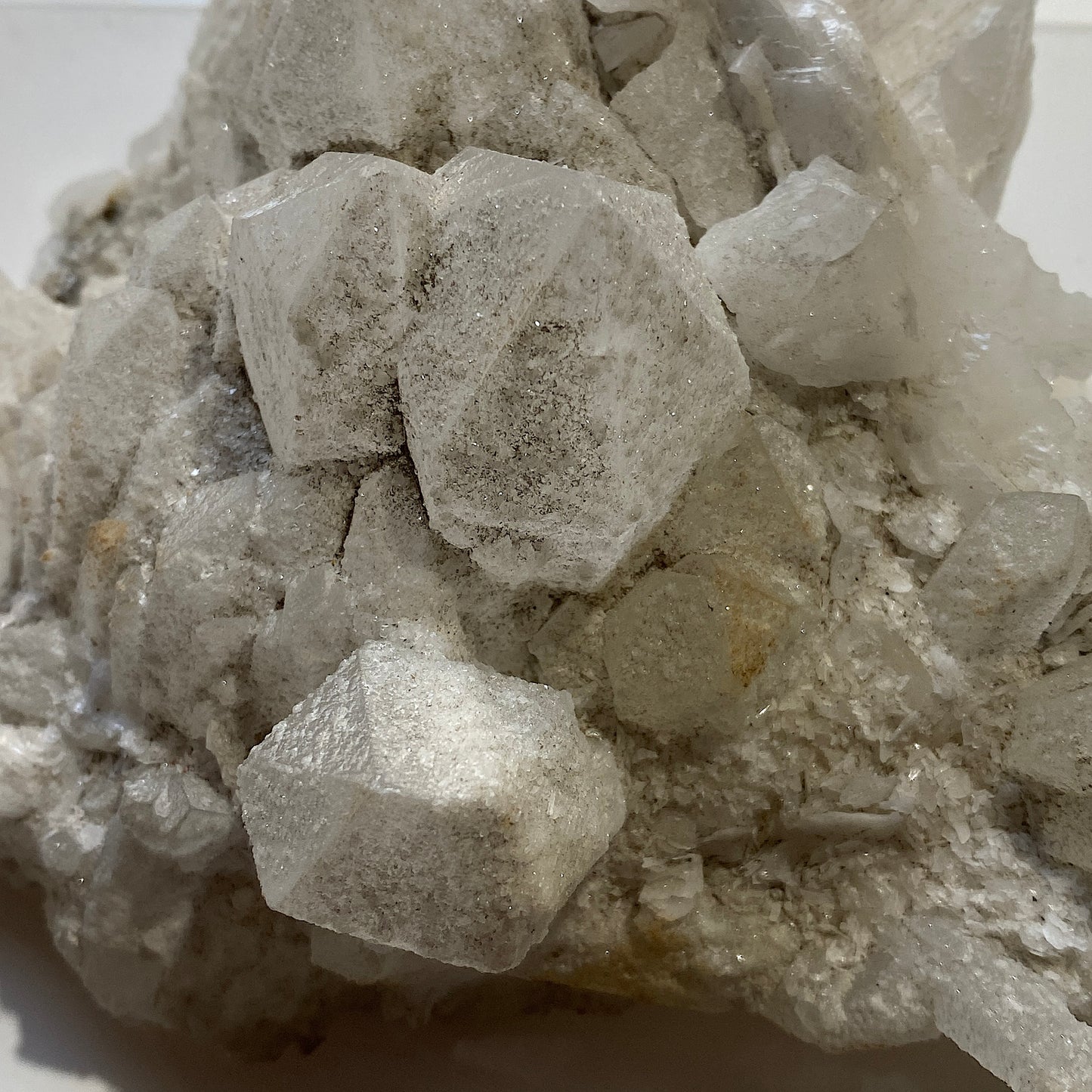 WITHERITE WITH CALCITE : MINERVA MINE, HARDIN COUNTY, ILLINOIS, U.S.A. 959g MF4533