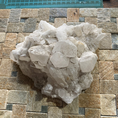 WITHERITE WITH CALCITE : MINERVA MINE, HARDIN COUNTY, ILLINOIS, U.S.A. 959g MF4533