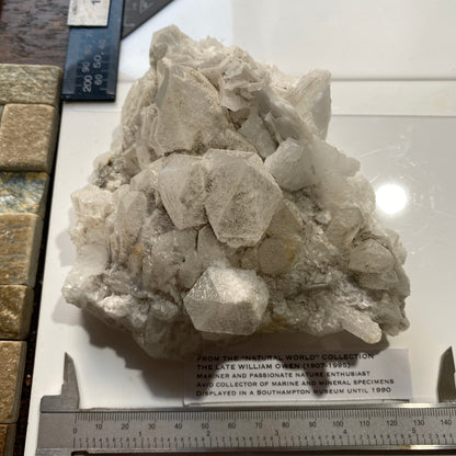 WITHERITE WITH CALCITE : MINERVA MINE, HARDIN COUNTY, ILLINOIS, U.S.A. 959g MF4533