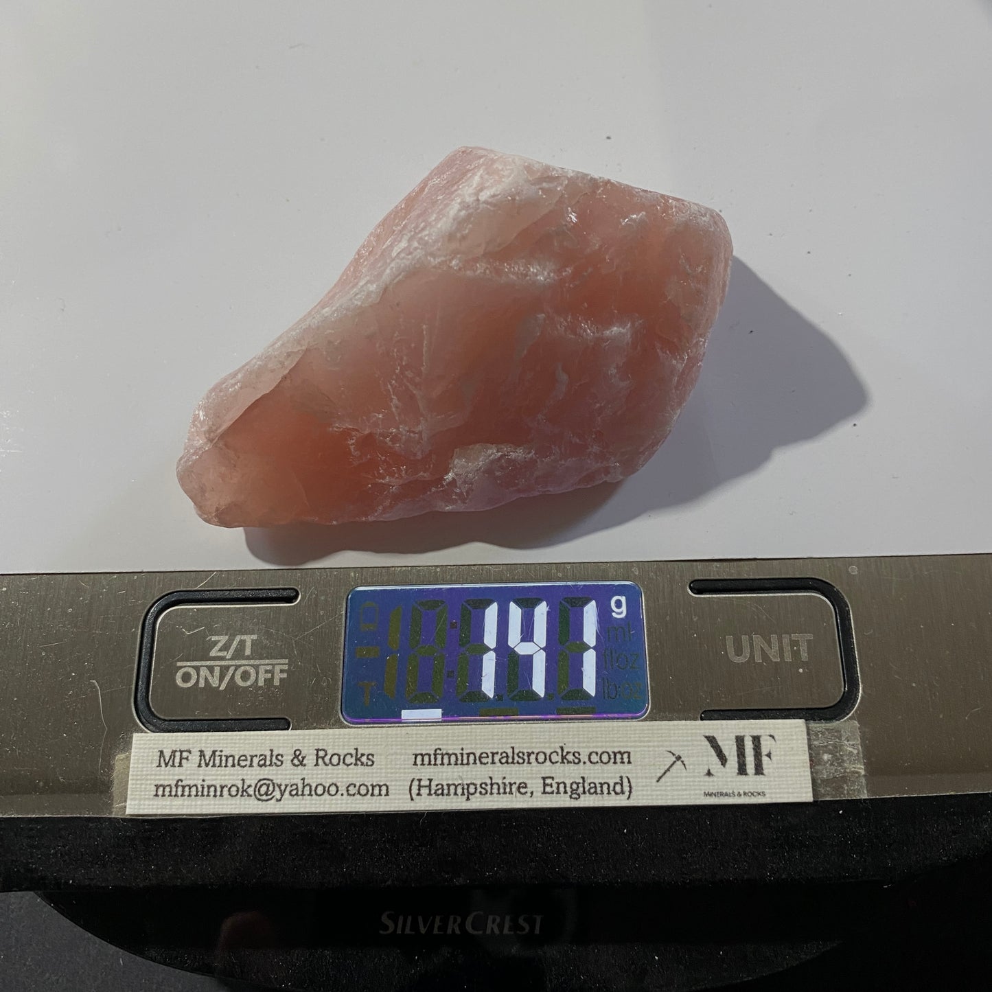 ROSE QUARTZ : SAPULAIA DO NORTE, GALLELA, MINAS GERAIS, BRAZIL