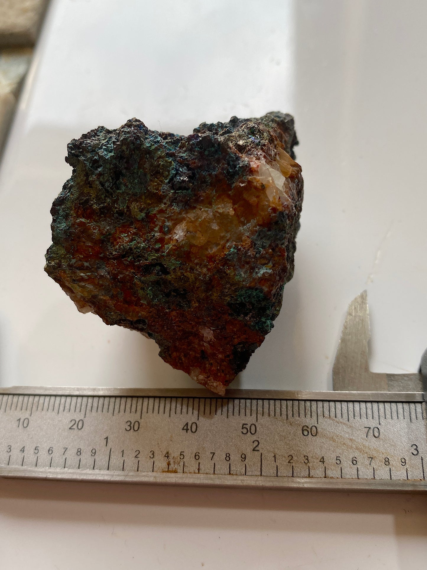 COPPER MINERALISATION : SOUTH TOLCARNE MINE, CAMBORNE, CORNWALL  95g MF5179