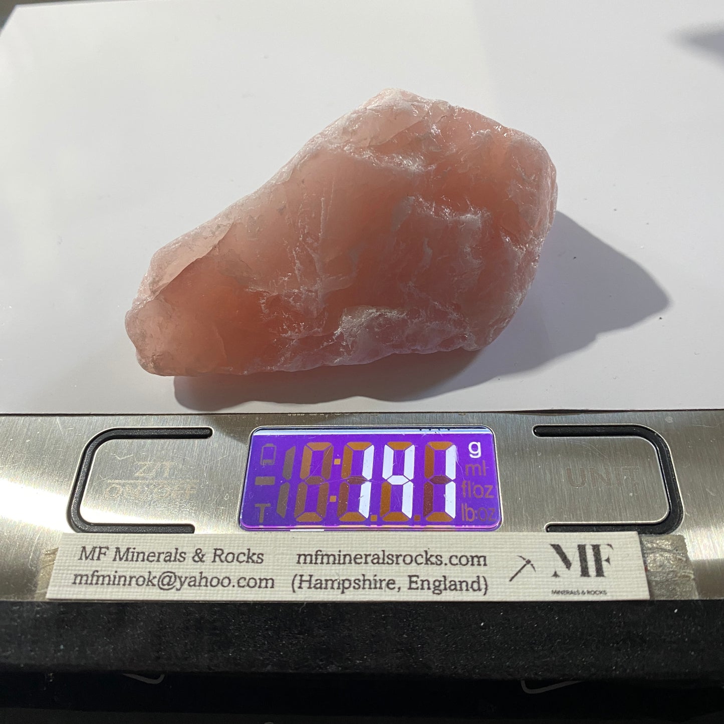 ROSE QUARTZ : SAPULAIA DO NORTE, GALLELA, MINAS GERAIS, BRAZIL