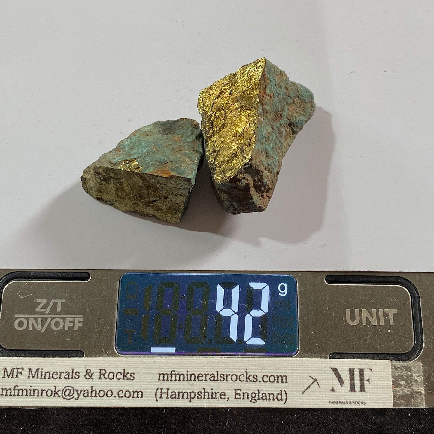 CHALCOPYRITE/MALACHITE : COBRA 8 MINE, CHIREDZI MINING DISTRICT, ZIMBABWE 42g MF4535