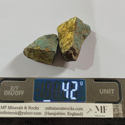 CHALCOPYRITE/MALACHITE : COBRA 8 MINE, CHIREDZI MINING DISTRICT, ZIMBABWE 42g MF4535