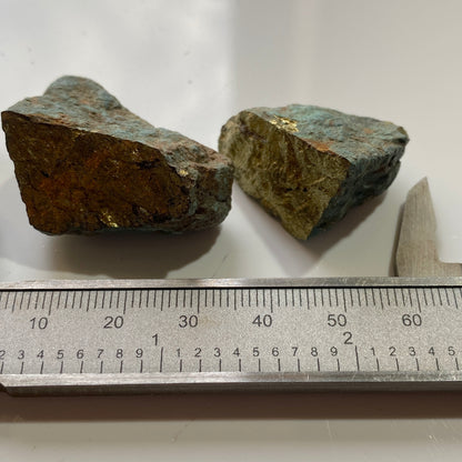 CHALCOPYRITE/MALACHITE : COBRA 8 MINE, CHIREDZI MINING DISTRICT, ZIMBABWE 42g MF4535