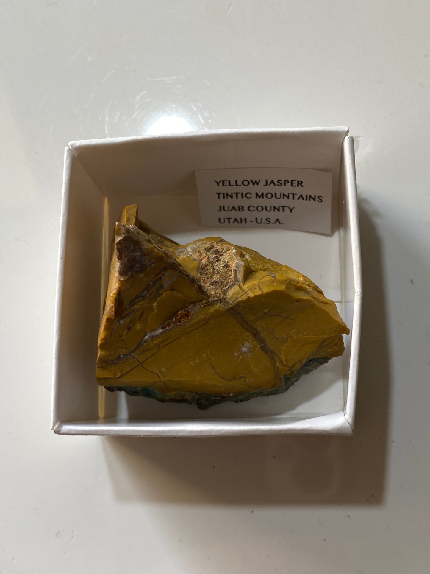 YELLOW JASPER [UNUSUAL] : TINTIC MOUNTAINS, UTAH, U.S.A.  51g MF5180