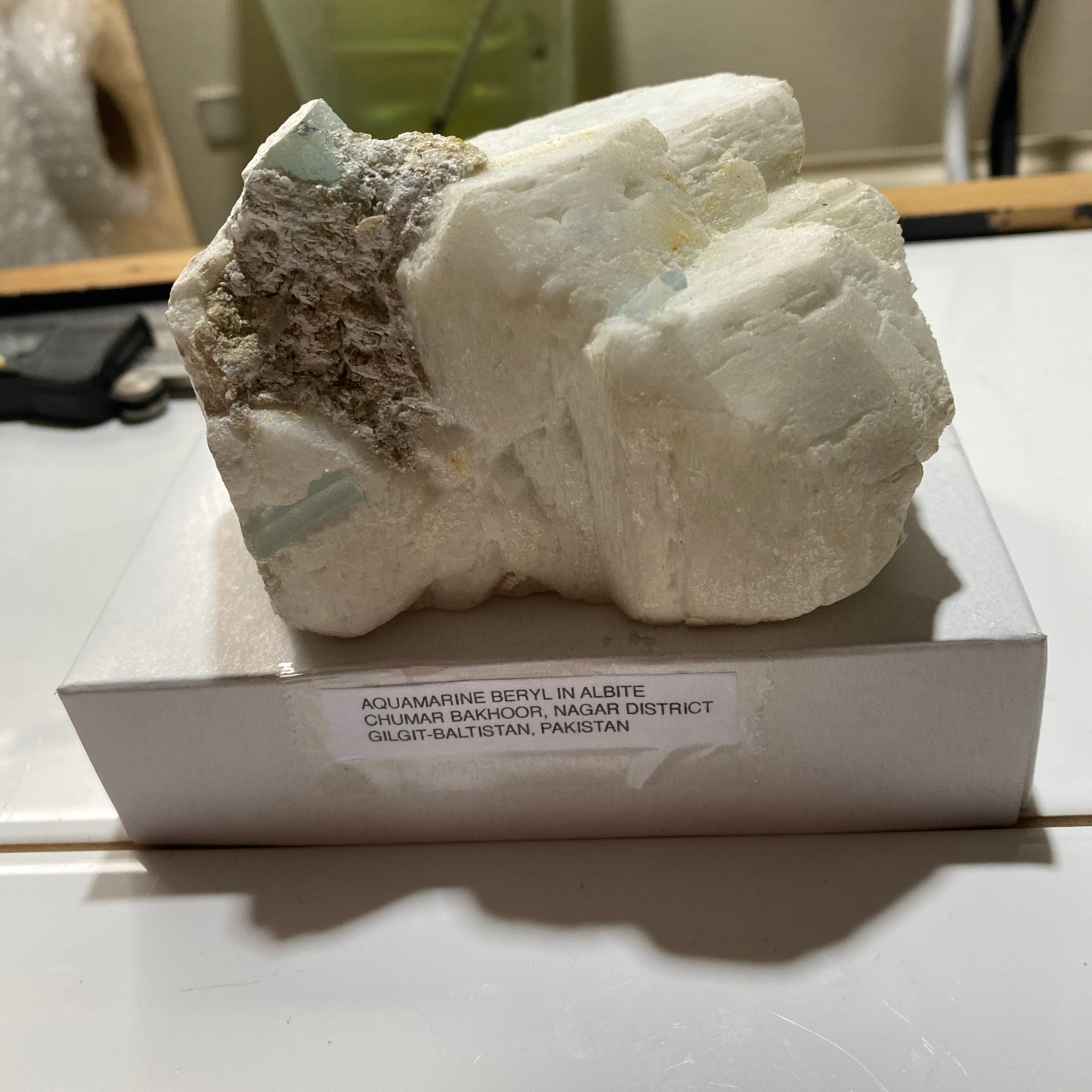 Bakhour Rocks AQUAMARINE BERYL IN ALBITE - CHUMAR BAKHOOR, NAGAR DISTRICT, GILGIT-BA ...