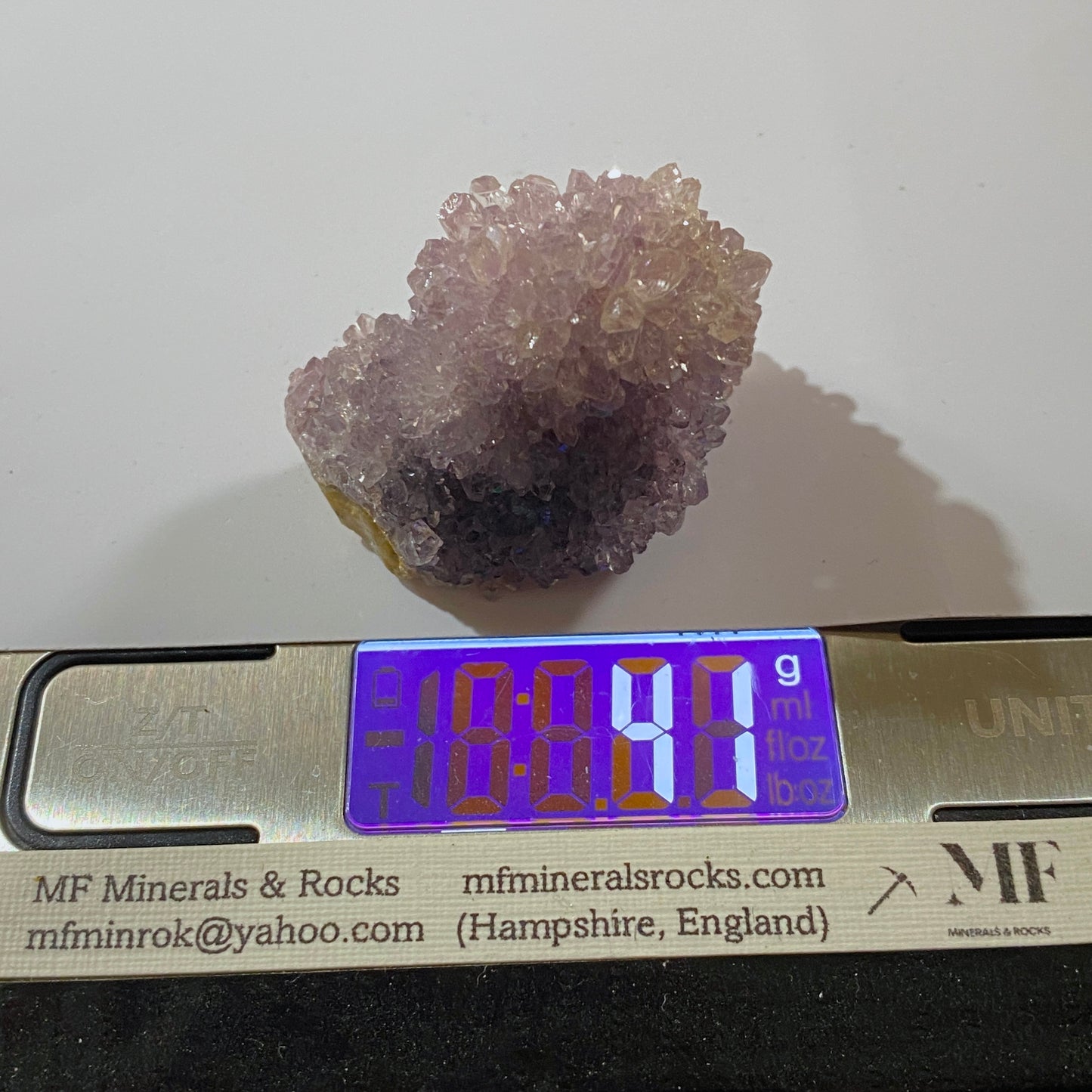 "HEDGEHOG" AMETHYST CRYSTAL CLUSTER : ARTIGAS, URUGUAY 41g MF4540