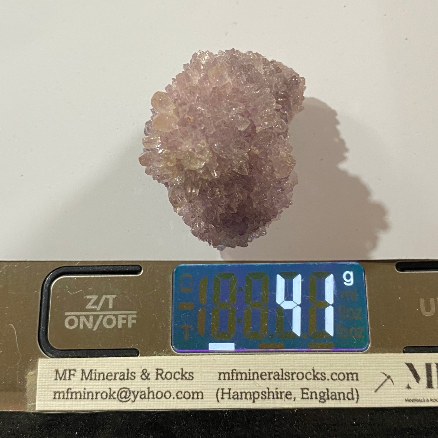 "HEDGEHOG" AMETHYST CRYSTAL CLUSTER : ARTIGAS, URUGUAY 41g MF4540