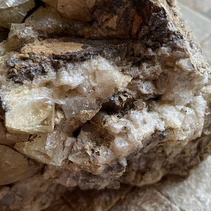 FLUORITE WITH BARYTE ETC - HILTON MINE, CUMBRIA, ENGLAND