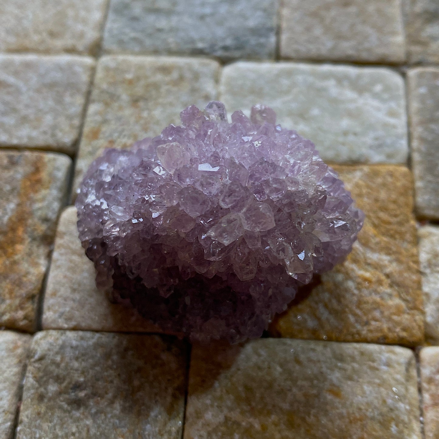 "HEDGEHOG" AMETHYST CRYSTAL CLUSTER : ARTIGAS, URUGUAY 41g MF4540