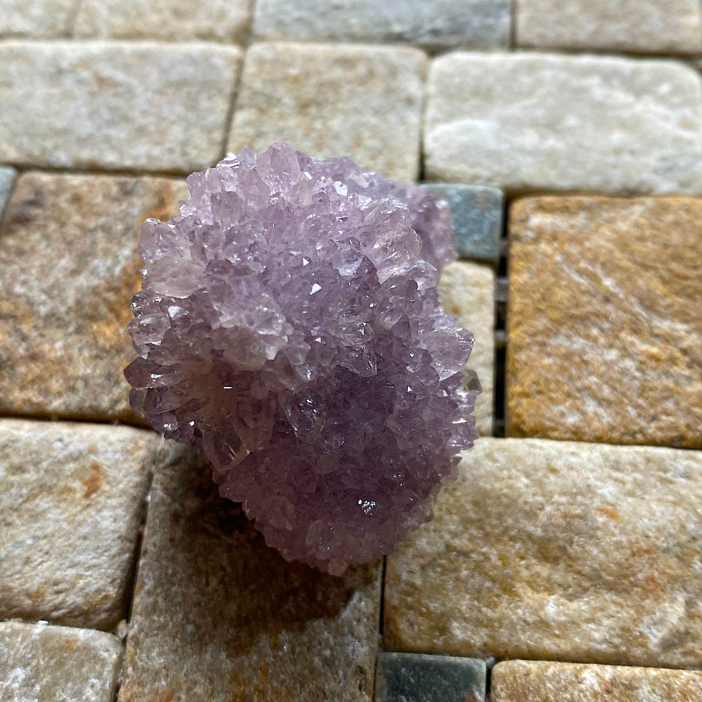 "HEDGEHOG" AMETHYST CRYSTAL CLUSTER : ARTIGAS, URUGUAY 41g MF4540