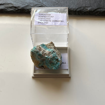 TURQUOISE FROM GUNHEATH CHINA CLAY PIT, CORNWALL. 25g MF1966