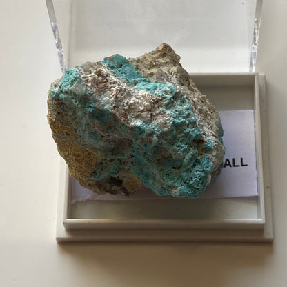 TURQUOISE FROM GUNHEATH CHINA CLAY PIT, CORNWALL. 25g MF1966