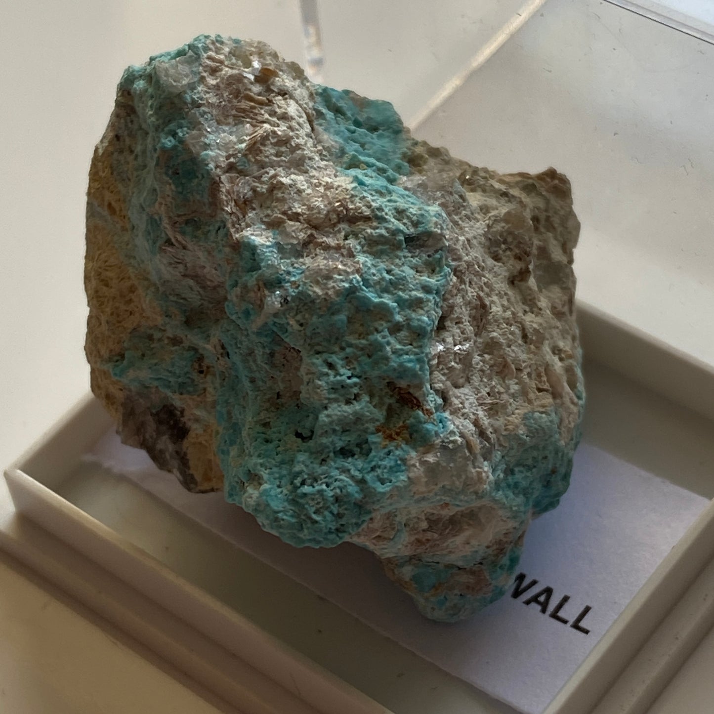 TURQUOISE FROM GUNHEATH CHINA CLAY PIT, CORNWALL. 25g MF1966