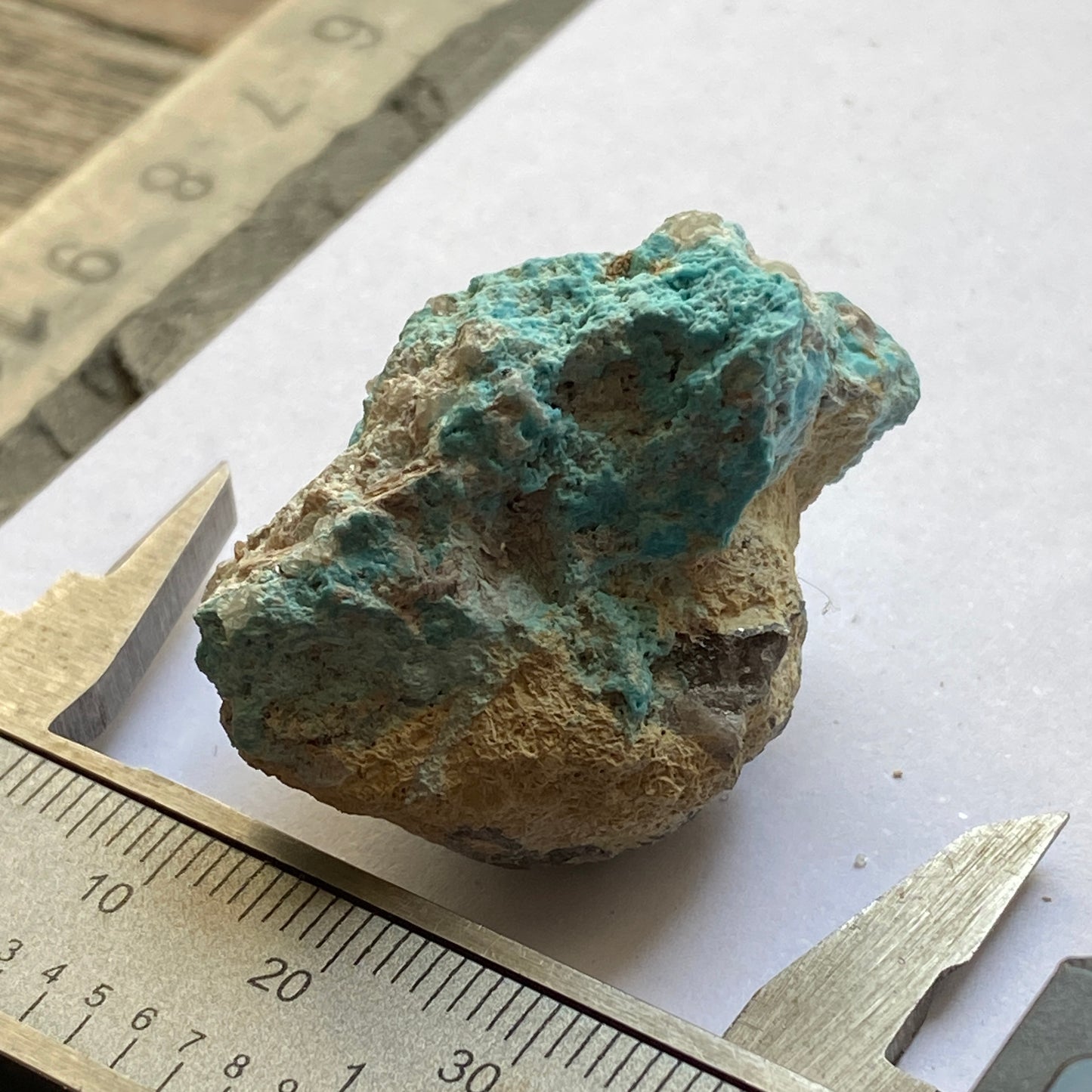 TURQUOISE FROM GUNHEATH CHINA CLAY PIT, CORNWALL. 25g MF1966